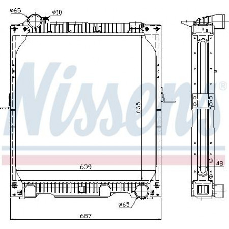 Termosifone. raffreddamento motore Radiatore motore con telaio adatto. MERCEDES SK OM401.972-OM446.946 07.87-09.96 MERCEDES-BENZ SK, 07.1987 - 09.1996 Nissens 62523A