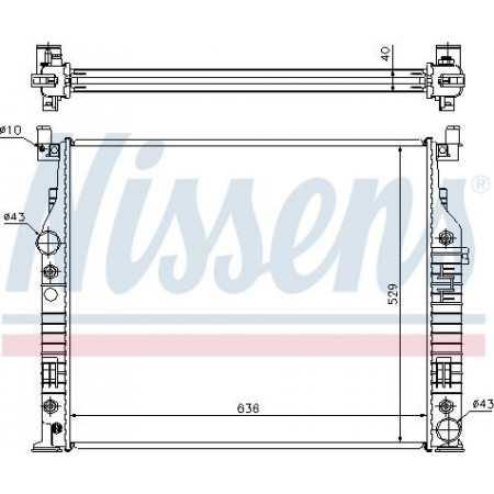 Radiator. engine cooling Engine radiator with the first matching elements fits. MERCEDES G W461 GL X164 M W164 R W251 V251 3. MERCEDES-BENZ GL-CLASS (X164), Crossover, 09.2006 - 12.2012 Nissens 62576A