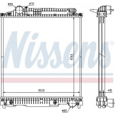 Radiator. motorkoeling Motorradiator met oliekoeler past frameloos. MERCEDES MK SK OM356.940-OM446.942 07.87-09. MERCEDES-BENZ SK, 07.1987 - 09.1996 Nissens 626470