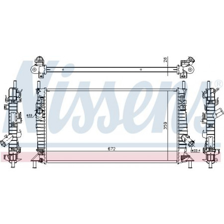 Radiator. motorkoeling Motorradiator Handmatig past. VOLVO C30 C70 II S40 II V50 FORD C-MAX FOCUS C-MAX FOCUS II FOCUS II MAZDA 3 (BK), Sedan, 09.1999 - 12.2009 Nissens 62017A