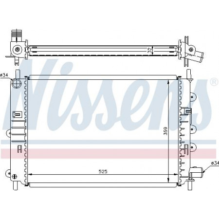 Radiator. engine cooling Engine radiator fits. FORD ESCORT CLASSIC ESCORT V ESCORT V EXPRESS ESCORT VI ESCORT VI-KOMBI OR FORD ESCORT CLASSIC (AAL, ABL), Hatchback, 10.1998 - 07.2000 Nissens 62164A