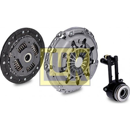 Kit d'embrayage Kit d'embrayage avec roulement hydraulique Avec couvercle d'embrayage avec cylindre récepteur embrayage central avec plateau de pression 210mm s FORD FIESTA V (FIESTA/JC3 / JC), Fourgon, 05.2002 - 12.2010 LUK 621 3041 33