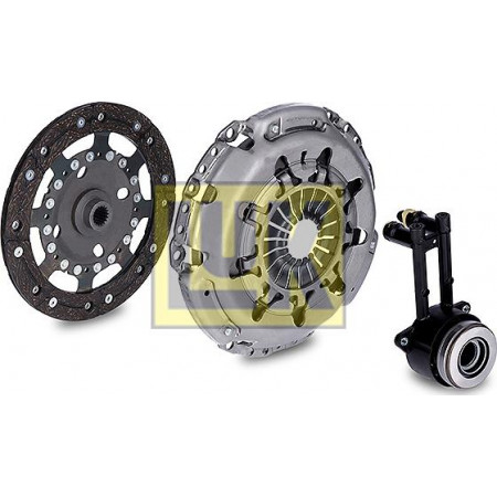 Kit d'embrayage Kit d'embrayage avec roulement hydraulique Avec couvercle d'embrayage avec cylindre récepteur embrayage central avec plateau de pression 210mm s FORD FIESTA V (JH_, JD_), Berline, 11.2001 - 12.2014 LUK 621 3011 33