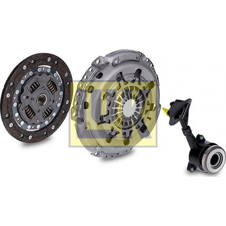Kit d'embrayage Kit d'embrayage avec roulement hydraulique Avec couvercle d'embrayage avec cylindre récepteur embrayage central avec plateau de pression 210mm s FORD MONDEO II (BFP), Berline, 08.1996 - 09.2000 LUK 621 2127 33