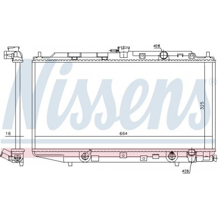 Termosifone. raffreddamento del motore Il radiatore del motore si adatta. HONDA CIVIC II CIVIC IV CRX I CRX II 1.5-1.6 HONDA CIVIC IV (EC, ED, EE), Hatchback, 09.1987 - 10.1993 Nissens 622551