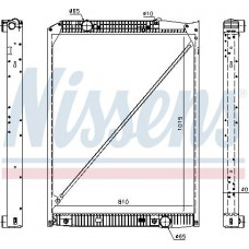 Radiateur. refroidissement du moteur Radiateur moteur avec cadre adapté. MERCEDES ACTROS ACTROS MP2 - MP3 OM541.920-OM542.969 04.96- MERCEDES-BENZ ACTROS (954.03), 04.1996 - 10.2003 Nissens 62791A