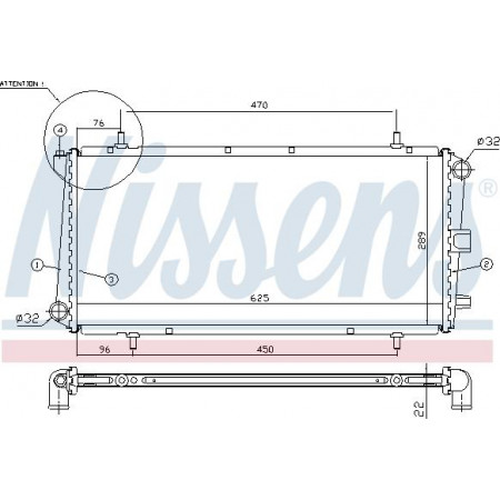 Radiator. engine cooling Engine radiator Manual fits. MG MG TF MGF 1.6-1.8 -09.02 MG MGF (RD), Convertible, 03.1995 - 03.2002 Nissens 62785A