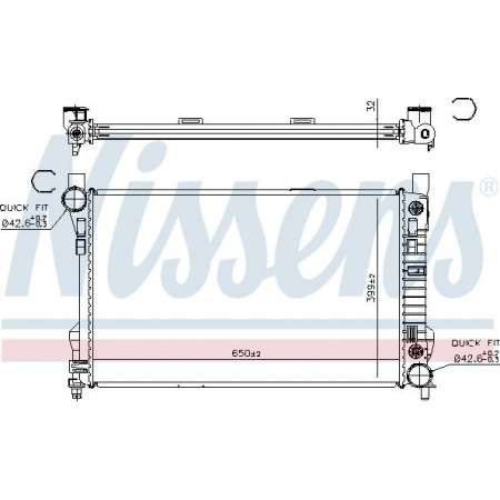 Radiator. engine cooling Automatic-Manual engine radiator fits. MERCEDES C CL203 C T-MODEL S203 C W203 CLC CL203 CLK A209 CL MERCEDES-BENZ SLK (R171), Convertible, 03.2004 - 12.2011 Nissens 62786A