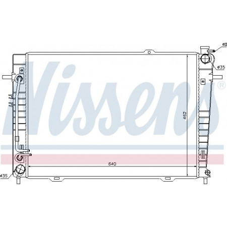Termosifone. raffreddamento del motore Il radiatore del motore si adatta. HYUNDAI TUCSON TUCSON SUV KIA SPORTAGE II 2.0-2.0D HYUNDAI TUCSON (JM), Crossover, 06.2004 - Nissens 67486