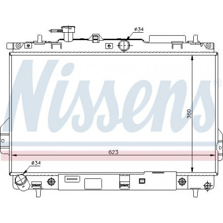 Radiator. engine cooling Engine radiator fits. HYUNDAI MATRIX 1.5D-1.6-1.8 HYUNDAI MATRIX (FC), Van, 06.2001 - 08.2010 Nissens 67480