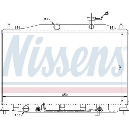Radiator. motorkoeling Motorradiator past. HYUNDAI ACCENT II ACCENT III 1.4-1.6 HYUNDAI ACCENT II (LC), Sedan, 09.1999 - 11.2017 Nissens 67503
