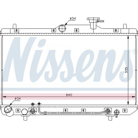 Radiator. engine cooling Engine radiator fits. HYUNDAI ACCENT II 1.3-1.5-1.6 HYUNDAI ACCENT II (LC), Sedan, 09.1999 - 11.2017 Nissens 67023