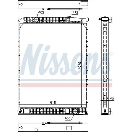 Termosifone. raffreddamento motore Radiatore motore con telaio adatto. MERCEDES TOURO O 500 TRAVEGO O 580 OM457.915-OM542.966 10.99- MERCEDES-BENZ TOURO (O 500), Autobus, 01.1996 - Nissens 67169