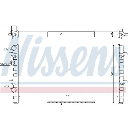 Radiator. motorkoeling Motorradiator past. SEAT CORDOBA IBIZA II 1.8 SEAT CORDOBA (6K2), Sedan, 06.1999 - 10.2002 Nissens 67302