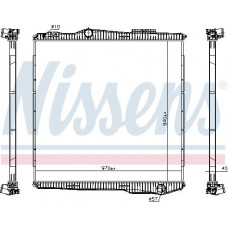 Radiator. racire motor Radiator motor fara cadru se potriveste. SCANIA PGRT DC09.108-DT16.08 03.04- SCANIA P,G,R,T - series (N320), 01.2003 - Nissens 672910