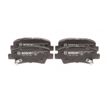 Set remblokken schijfrem Set remblokken achter past erop. HYUNDAI I10 III I30 TUCSON TUCSON-SUV KIA SOUL II SPORTAGE HYUNDAI i20 (GB, IB), Hatchback Van, 11.2014 - BOSCH 0 986 494 908