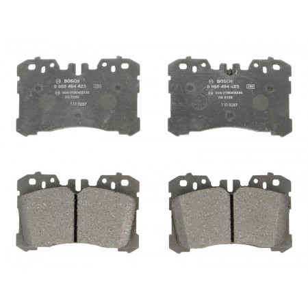 Set remblokken.schijfrem Set remblokken Voor past. LEXUS LS TOYOTA MIRAI 4.6-5.0H-Elektrisch 04.06- LEXUS LS (_F5_), Sedan, 10.2017 - BOSCH 0 986 494 423