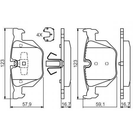 Conjunto de pastilhas de freio a disco Conjunto de pastilhas de freio traseiro se encaixa. BMW 3 E90 3 E91 3 E92 3 E93 X1 E84 2.0D-3.0D 12.04-12.13 BMW 3 - V (E90), Sedan, 02.2004 - 02.2012 BOSCH 0 986 494 540