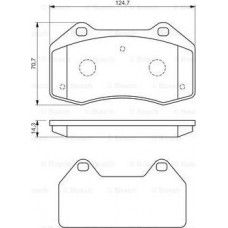 Remblokkenset RENAULT SCENIC II (JM0/1_), Bestelwagen, 06.2003 - 07.2010 BOSCH 0 986 494 551