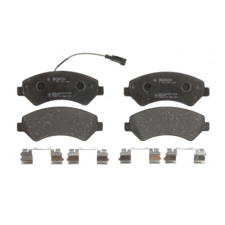 Jeu de plaquettes de frein.Frein à disque Jeu de plaquettes de frein Avant. CITROEN JUMPER II FIAT DUCATO 2.0D-3.0D 07.06- PEUGEOT BOXER (Y), Autobus, 09.2005 - BOSCH 0 986 494 580