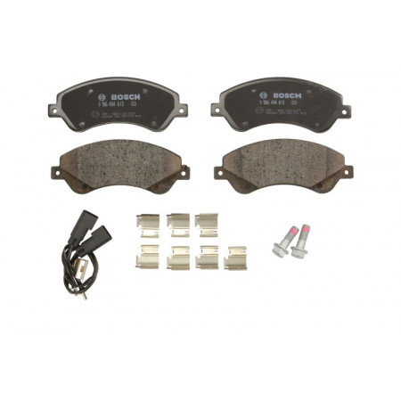 Satz Bremsbeläge. Scheibenbremse Satz Bremsbeläge Vorne passt. FORD TRANSIT TRANSIT TOURNEO 2.2D 04.06-08.14 FORD TRANSIT (FM_, FN_, FF_), Tragrahmen, 04.2006 - 12.2014 BOSCH 0 986 494 613
