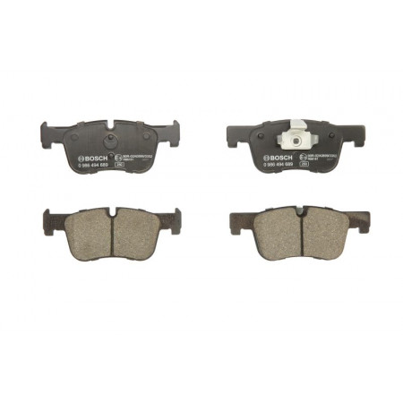 Juego de pastillas de freno. Juego de pastillas de freno de disco Delantero con cerradura con almohadilla amortiguadora. BMW 1 F20 1 F21 2 G42 G87 BMW 4 (F32, F82), Compartimento, 07.2013 - BOSCH 0 986 494 689