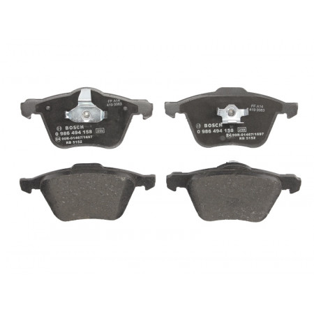 Set remblokken.schijfrem Set remblokken Voor past. VOLVO S60 I V70 II XC70 I XC90 I 2.0-4.4 11.99-12.14 VOLVO S60 I (384), Sedan, 07.2000 - 04.2010 BOSCH 0 986 494 158