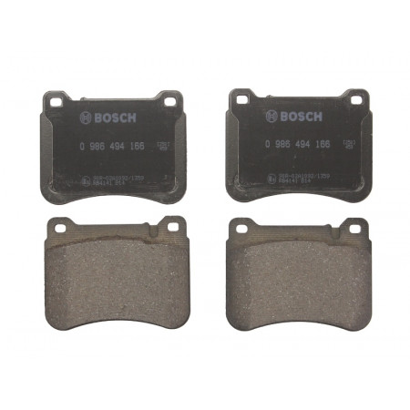 Set of brake pads.disc brake Set of brake pads Front fits. MERCEDES C T-MODEL S203 C W203 CLC CL203 CLK A209 CLK C209 S MERCEDES-BENZ SLK (R171), Convertible, 03.2004 - 12.2011 BOSCH 0 986 494 166