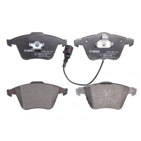 Set remblokken.schijfrem Set remblokken Voor past. AUDI A3 SEAT LEON SKODA SUPERB II VW EOS GOLF V PASSAT B6 1. AUDI A3 II (8P1), Hatchback, 05.2003 - 12.2013 BOSCH 0 986 494 103