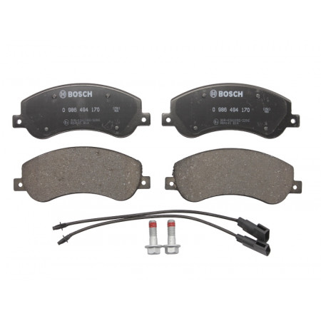 Satz Bremsbeläge. Scheibenbremse Satz Bremsbeläge Vorne passt. FORD TRANSIT VW ​​​​AMAROK 2.0D-3.2D 04.06-05.22 VW AMAROK (S1B, S6B, S7B), Tragrahmen, 09.2011 - BOSCH 0 986 494 170