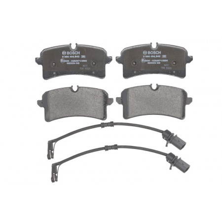 Conjunto de pastilhas de freio a disco Conjunto de pastilhas de freio traseiro se encaixa. AUDI A8 D4 BENTLEY MULSANNE PORSCHE MACAN 2.0-6.8 09.09- PORSCHE MACAN (95B), Crossover, 02.2014 - BOSCH 0 986 494 842