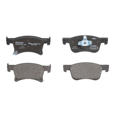 Set remblokken.schijfrem Set remblokken Voor past. OPEL ADAM CORSA E CORSA E-HATCHBACK 1.0-1.4LPG 10.12- VAUXHALL CORSAVAN Mk IV (X15), Hatchback Van, 10.2014 - BOSCH 0 986 494 823