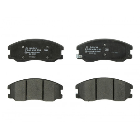Set pastiglie freno a disco Set pastiglie freno anteriori con pastiglia smorzante. CHEVROLET CAPTIVA EQUINOX OPEL ANT CHEVROLET CAPTIVA SPORT, Crossover, 01.2007 - BOSCH 0 986 494 250