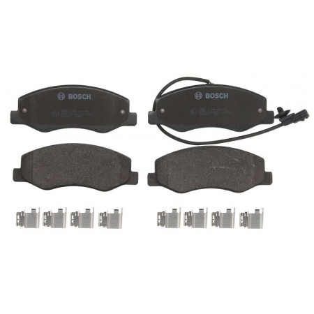 Set remblokken schijfrem Set remblokken achter passend. NISSAN INTERSTAR NV400 OPEL MOVANO B RENAULT MASTER III 2.3 RENAULT MASTER III (EV, HV, UV), Draagframe, 02.2010 - BOSCH 0 986 494 756
