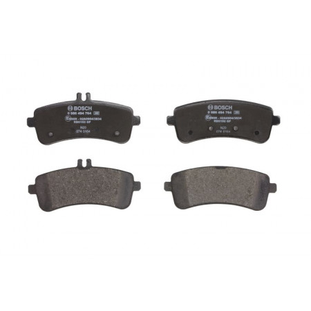 Conjunto de pastilhas de freio a disco Conjunto de pastilhas de freio traseiro se encaixa. MERCEDES AMG GT C190 AMG GT R190 S A217 S C217 S W222 V222 MERCEDES-BENZ AMG GT (C190), Compartimento, 10.2014 - BOSCH 0 986 494 764