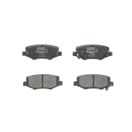 Satz Bremsbeläge. Scheibenbremse. Satz hintere Bremsbeläge. DODGE NITRO JEEP CHEROKEE COMPASS WRANGLER III 2.4-4.0 08.0 JEEP CHEROKEE (KK), Crossover, 09.2007 - BOSCH 0 986 494 706
