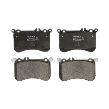 Set of brake pads.disc brake Set of brake pads Front fits. MERCEDES CLS C218 CLS SHOOTING BRAKE X218 E T-MODEL S212 E W MERCEDES-BENZ S-CLASS (W222, V222, X222), Sedan, 05.2013 - BOSCH 0 986 494 780