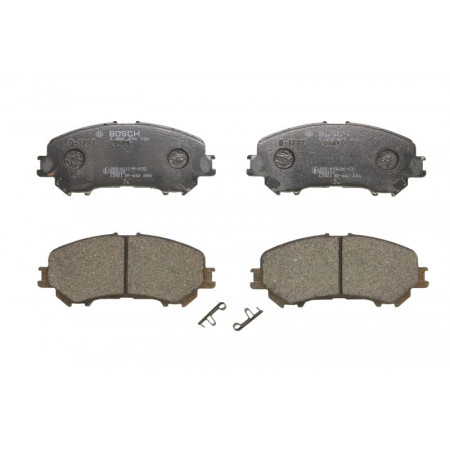 Set of brake pads.disc brake Set of brake pads Front fits. NISSAN QASHQAI II X-TRAIL III RENAULT KOLEOS II 1.3-2.5 04.1 RENAULT KADJAR (HA_, HL_), Crossover, 06.2015 - BOSCH 0 986 494 720