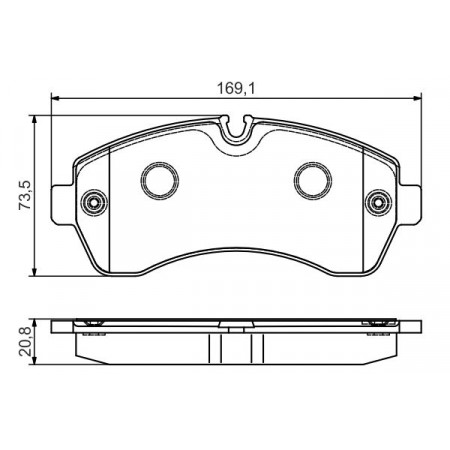 Set of brake pads.disc brake Set of brake pads Front fits. MERCEDES ESPRINTER B910 SPRINTER 35-T B906 SPRINTER 35-T B90 MERCEDES-BENZ SPRINTER 5-t (907), Support frame, 02.2018 - BOSCH 0 986 495 107