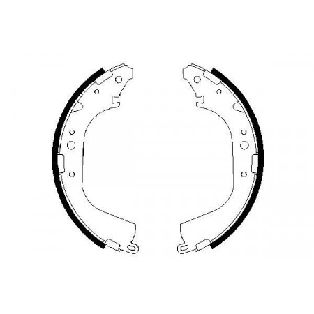 Satz Bremsbacken hinten passt. TOYOTA LAND CRUISER LAND CRUISER 100 LAND CRUISER 80 VW TARO 2.4D-4.5 03.69- TOYOTA LAND CRUISER IV (_J7_), Ridica, 11.1984 - BOSCH 0 986 487 354