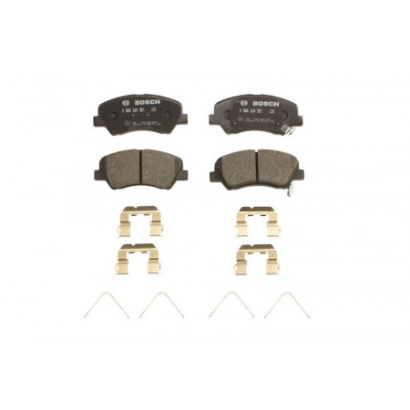 Set remblokken.schijfrem Set remblokken Voor past. HYUNDAI BAYON I20 III 1.0-1.2LPG 08.20- HYUNDAI i20 II (GB, IB), Hatchback, 11.2014 - BOSCH 0 986 424 951