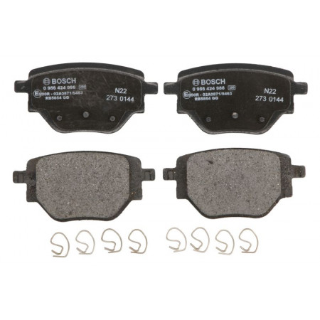 Satz Bremsbeläge. Scheibenbremse. Satz hintere Bremsbeläge. CITROEN C4 III C4 X OPEL CORSA F CORSA F-HATCHBACK PEUGEOT PEUGEOT 2008 II (U_), 08.2019 - BOSCH 0 986 424 988
