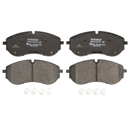 Jeu de plaquettes de frein.Frein à disque Jeu de plaquettes de frein Avant. MAN TGE VW CRAFTER GRAND CALIFORNIA CAMPER 2.0D-Électrique 09. BOSCH 0 986 424 931