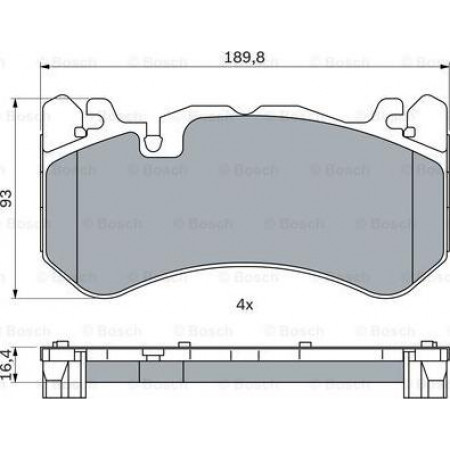 Set of brake pads.disc brake Set of brake pads Front fits. MERCEDES AMG GT X290 E T-MODEL S213 E W213 GLC C253 GLC X253 MERCEDES-BENZ S-CLASS (A217), Convertible, 12.2015 - BOSCH 0 986 424 861