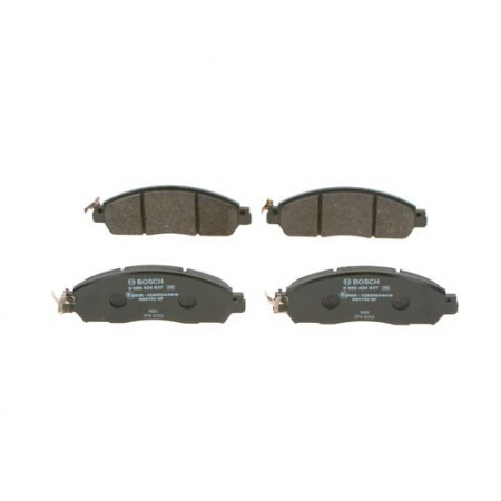 Set of brake pads.disc brake Set of brake pads Front fits. NISSAN NAVARA NP300 NAVARA RENAULT ALASKAN 2.3D 01.15- NISSAN NAVARA (D23), Support frame, 01.2015 - BOSCH 0 986 424 837