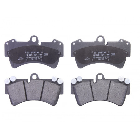Conjunto de pastilhas de freio.freio a disco Conjunto de pastilhas de freio Ajustes dianteiros. AUDI Q7 PORSCHE CAYENNE VW TOUAREG 2.5D-6.0D 09.02-08.15 PORSCHE CAYENNE (9PA), Crossover, 09.2002 - 12.2010 BOSCH 0 986 424 739