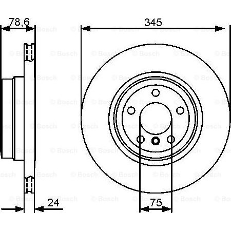 Disque de frein arrière droit-gauche adapté. BMW X5 E70 X5 F15 F85 X6 E71 E72 X6 F16 F86 3.0-4.8 10.06-07.19 BMW X6 (E71, E72), Crossover, 06.2007 - 07.2014 BOSCH 0 986 479 443