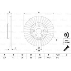Disco de freio RENAULT ESPACE IV (JK0/1_), Van, 11.2002 - BOSCH 0 986 479 565