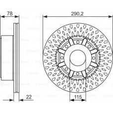Brake disc RENAULT TRUCKS MAXITY, 03.2007 - BOSCH 0 986 479 610