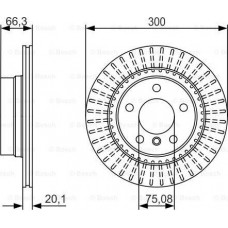 Brake disc BMW 1 (3 door) II (F21), Hatchback, 12.2011 - BOSCH 0 986 479 044